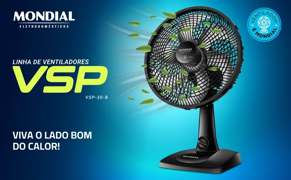 Ventilador de Mesa Mondial 30cm Ventilador de Mesa Mondial 30cm